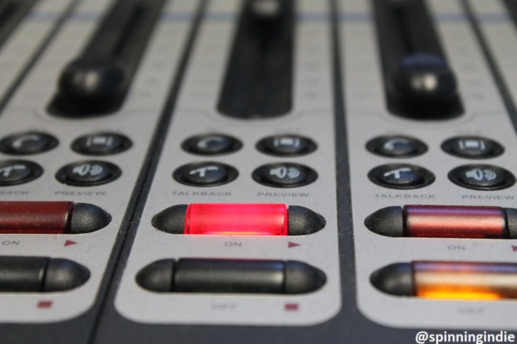 Sound board in KEPC studio. Photo: J. Waits