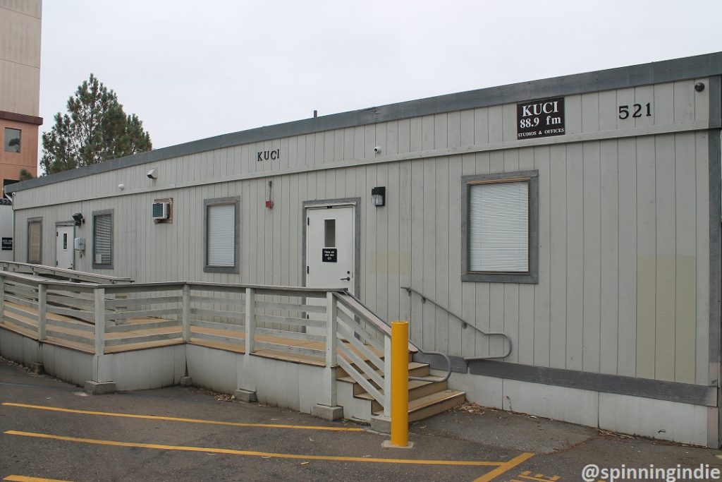 Entrance to college radio station KUCI. Photo: J. Waits