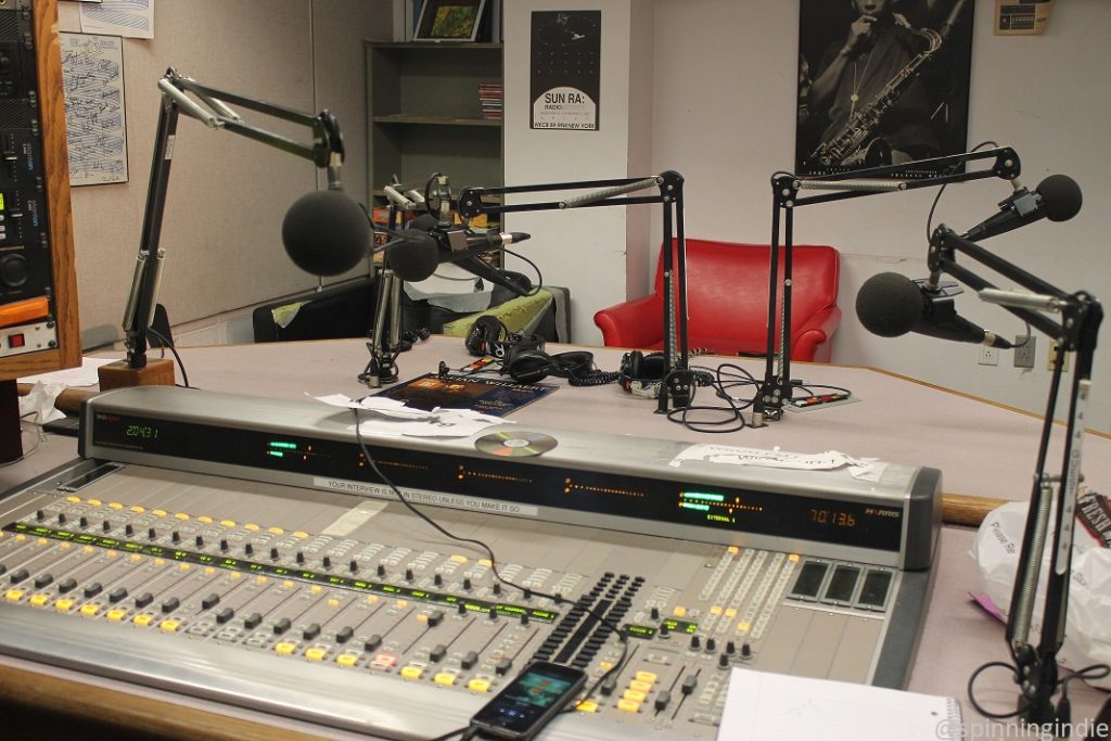 WKCR studio. Photo: J. Waits
