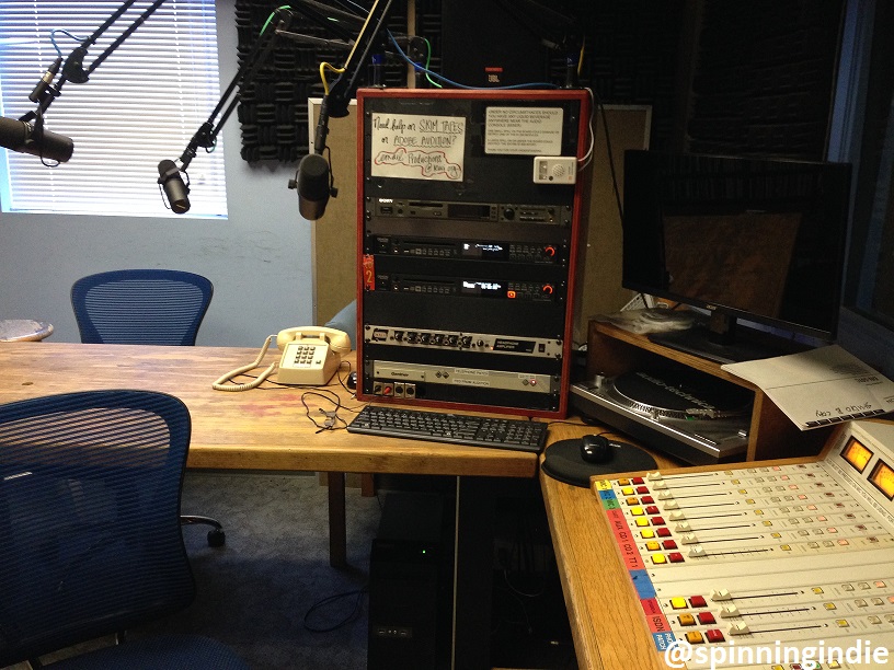 KUCI production studio with ISDN capabilities. Photo: J. Waits