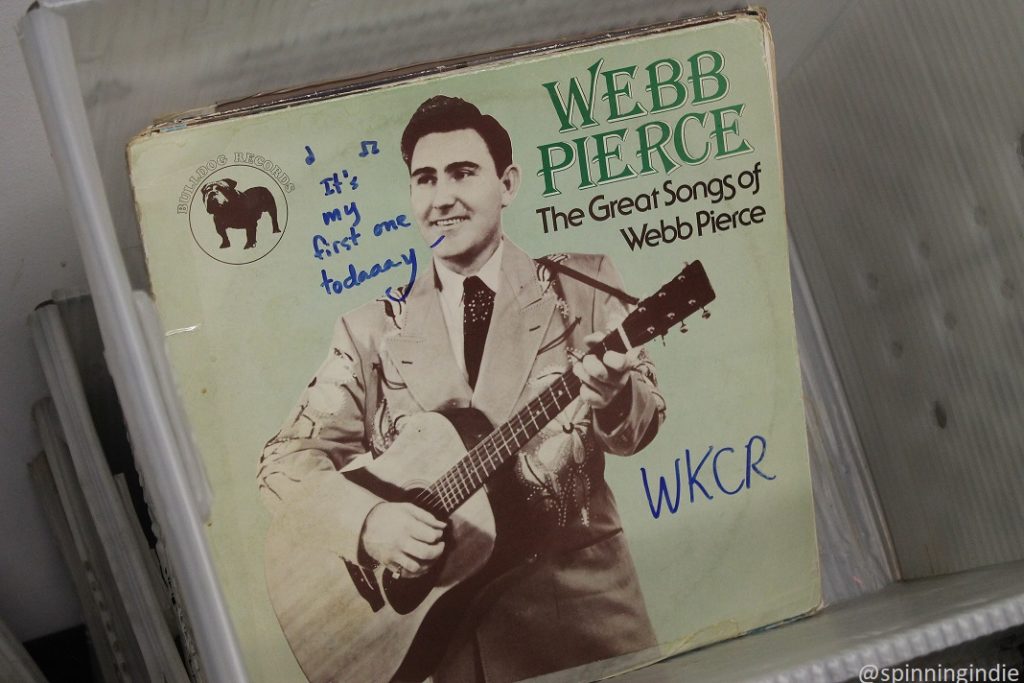 Record at WKCR. Photo: J. Waits