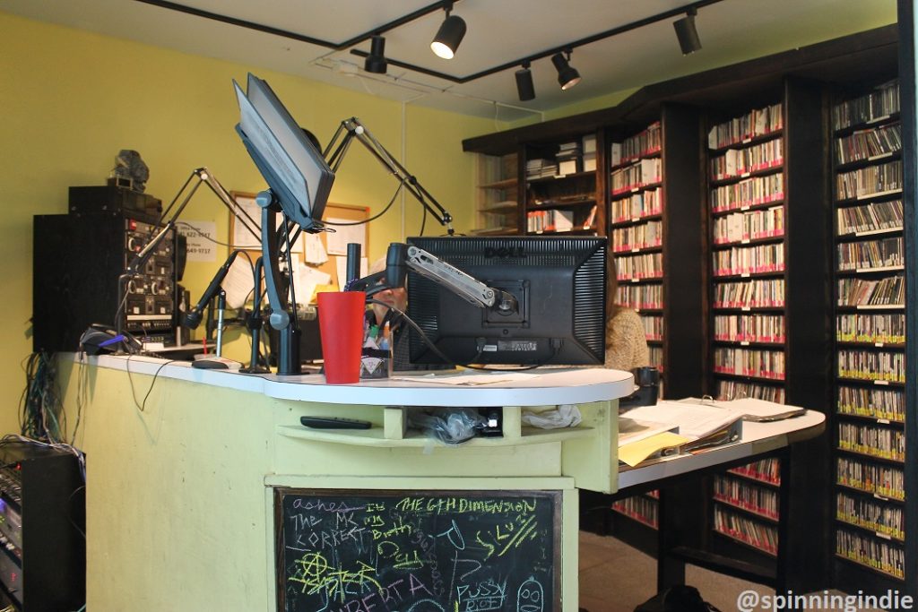 WRIR's on-air studio. Photo: J. Waits