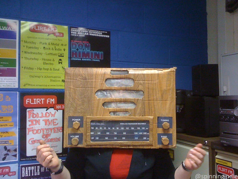 College radio station FlirtFM in Galway, Ireland. Photo: J. Waits
