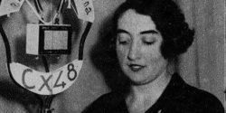 Woman at Radio Femenina