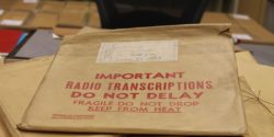 Photo of vintage transcription discs at Library of Congress. Photo: Jennifer Waits